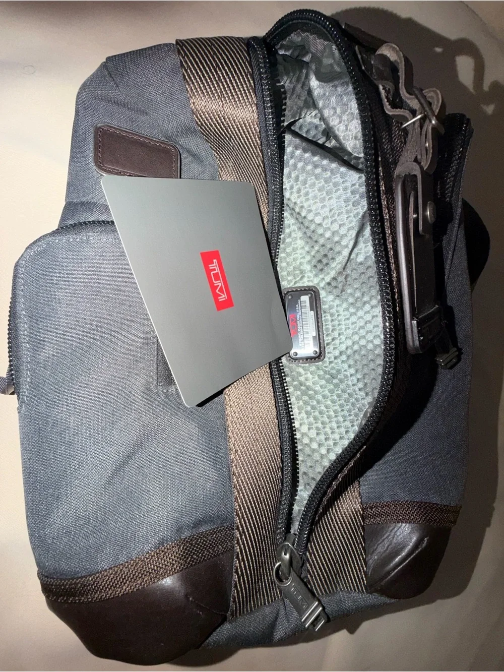 NWT  TUMI Alpha Bravo Monterey Sling Bag Heavy Duty Adjustable 22318ATH2.